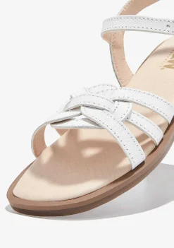 Sapatos De Menina-Conguitos Sandálias No Branco P&B