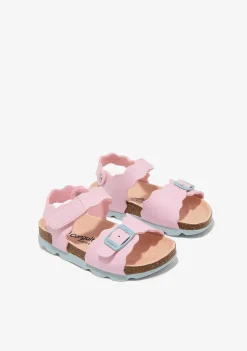 Sapatos De Menina-Conguitos Sandálias Onda Bio Rosa