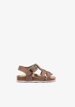 Sapatos De Bebé-Conguitos Sandálias Para Bebé Com Fivela Bio Taupe
