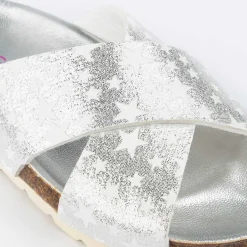 Sandálias-Conguitos Sandálias Stars Silver Bio De Menina