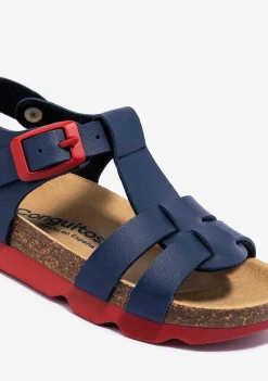 Sapatos De Menina-Conguitos Sandálias Unissex Com Fivela Biologica Azul Marinho