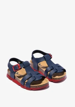 Sapatos De Menina-Conguitos Sandálias Unissex Com Fivela Biologica Azul Marinho