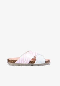 Sapatos De Menina-Conguitos Sandálias Zebra Bio Multicor De Menina P&B