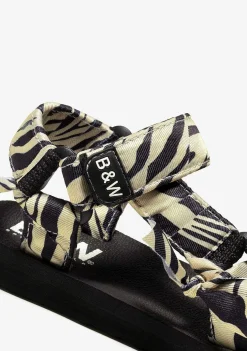 Sandálias-Conguitos Sandálias Zebra De Menina P&B
