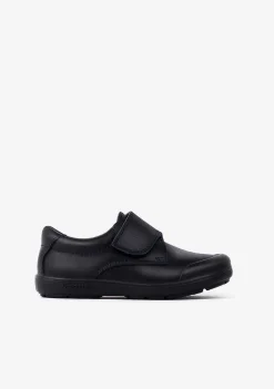 Calçados Escolares-Conguitos Sapatos Escolares De Couro Lavavel Azul Marinho Para Menino