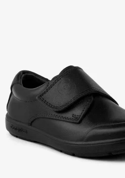Sapatos De Menino-Conguitos Sapatos Escolares De Couro Preto Lavavel Para Menino