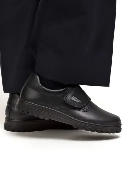 Sapatos De Menino-Conguitos Sapatos Escolares De Couro Lavaveis Com Sola Azul Marinho Para Menino