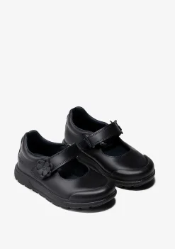 Sapatos De Menina-Conguitos Sapatos Escolares Femininos Com Flores Indestrutiveis Da Marinha