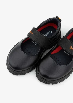 Sapatos De Menina-Conguitos Sapatos Escolares Femininos Do Sistema Goflex Da Marinha