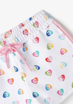 Roupas De Menina-Conguitos Shorts Esportivos Coracoes Multicoloridos