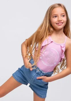 Roupas De Menina-Conguitos Shorts Jeans Femininos