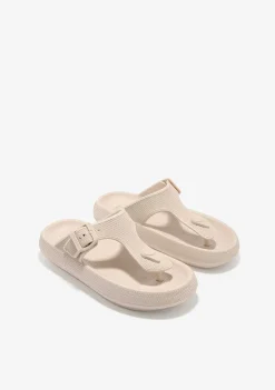Sapatos De Menina-Conguitos Slides De Fivela Bege