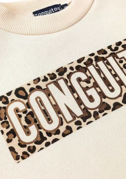 Moletons-Conguitos Sweatshirt Bege Menina