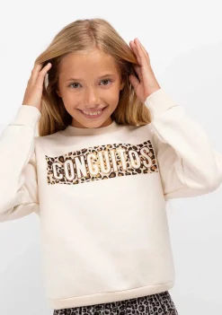 Moletons-Conguitos Sweatshirt Bege Menina