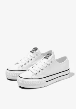 Tênis Casuais-Conguitos Tênis Basico Unissex Branco Lona P&B