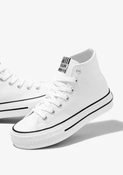 Tênis Casuais-Conguitos Tênis B&W White Hawai Solar Hi-Top