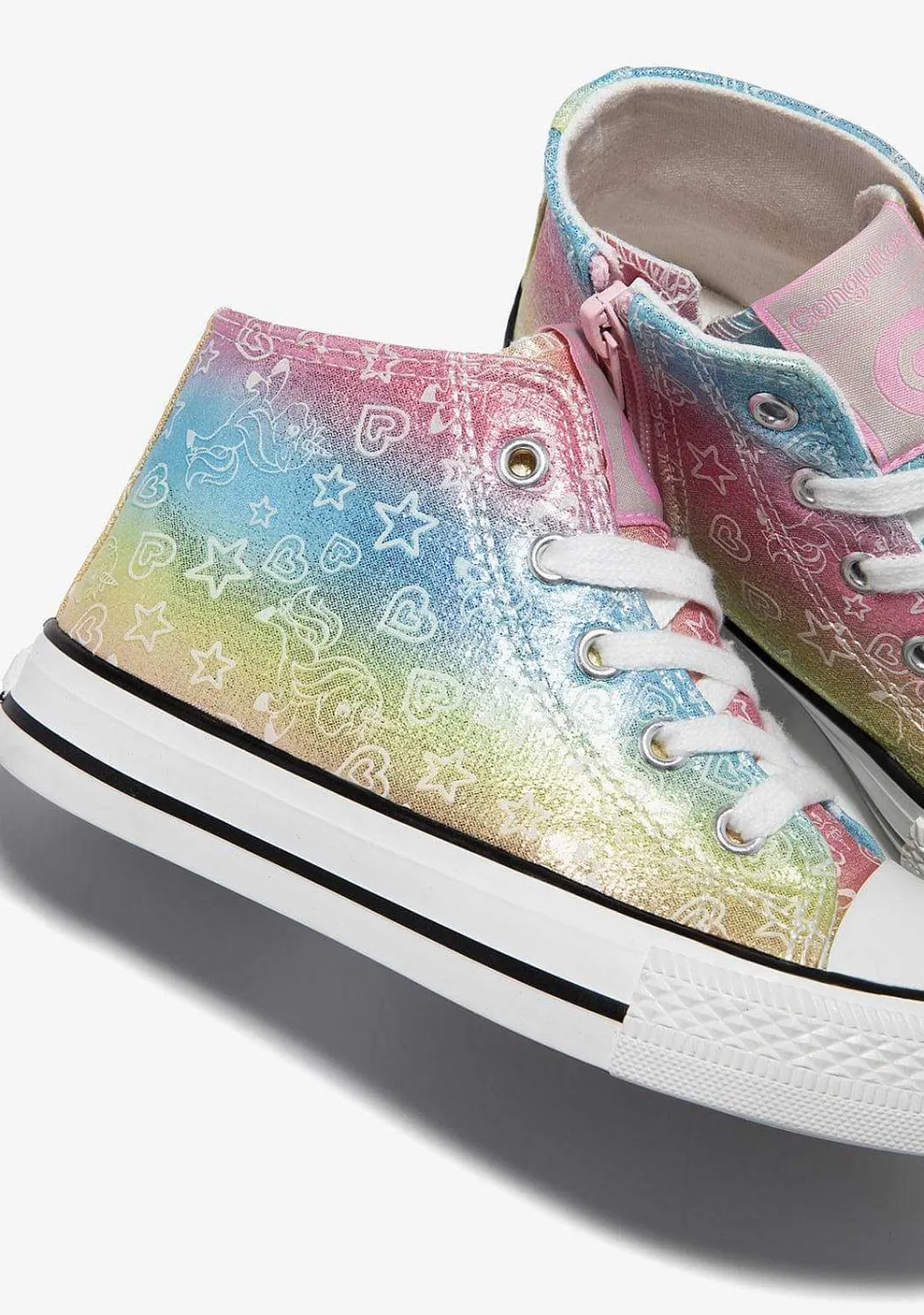 Tênis Casuais-Conguitos Tênis Cano Alto Multicolorido Glow In The Dark