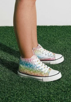 Tênis Casuais-Conguitos Tênis Cano Alto Multicolorido Glow In The Dark