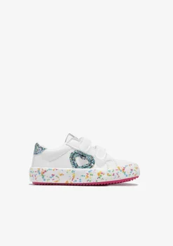 Tênis Casuais-Conguitos Tênis Confetti Glitter Branco Bebé