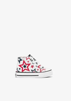 Tênis Casuais-Conguitos Tênis De Cano Alto Baby Stars Branco Napa
