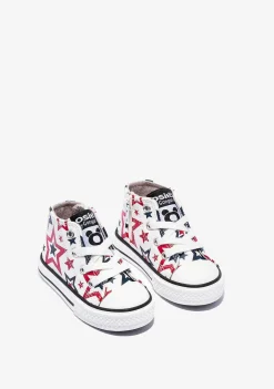 Tênis Casuais-Conguitos Tênis De Cano Alto Baby Stars Branco Napa