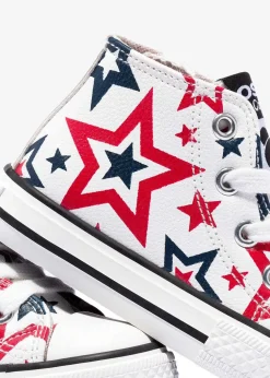 Tênis Casuais-Conguitos Tênis De Cano Alto Baby Stars Branco Napa