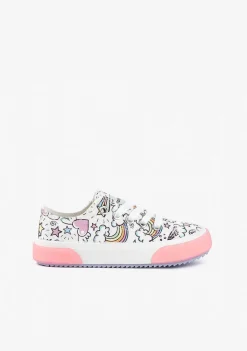 Tênis Casuais-Conguitos Tênis Feminino Com Estampa Arco-Iris