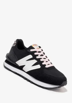 Tênis Casuais-Conguitos Tênis Feminino Preto Com Logo Preto E Branco