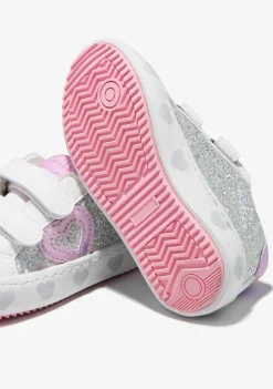 Tênis Casuais-Conguitos Tênis Glitter Coracao Branco
