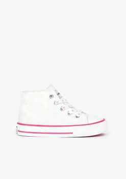 Tênis Casuais-Conguitos Tênis Hi-Top Feminino Branco Luz Solar