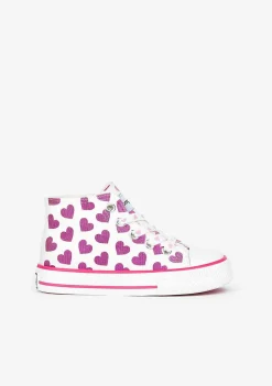 Tênis Casuais-Conguitos Tênis Hi-Top Feminino Branco Luz Solar