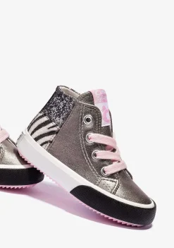 Tênis Casuais-Conguitos Tênis Hi-Top Patchwork Multicor Para Bebé