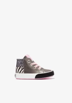 Tênis Casuais-Conguitos Tênis Hi-Top Patchwork Multicor Para Bebé