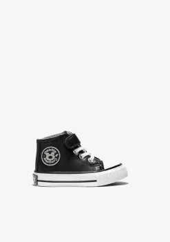 Tênis-Conguitos Tênis Hi-Top Preto Com Faixa Aderente Para Bebé Napa