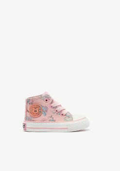 Tênis-Conguitos Tênis Hi-Top Unicornio Rosa Para Bebé Napa