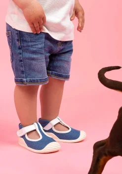 Primeiros Passos-Conguitos Tênis Jeans First Steps Para Bebé