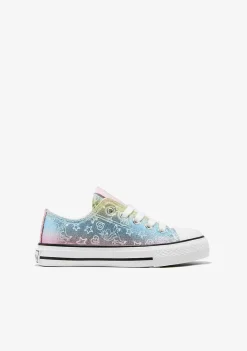 Sapatos De Menina-Conguitos Tênis Multicoloridos Que Brilham No Escuro