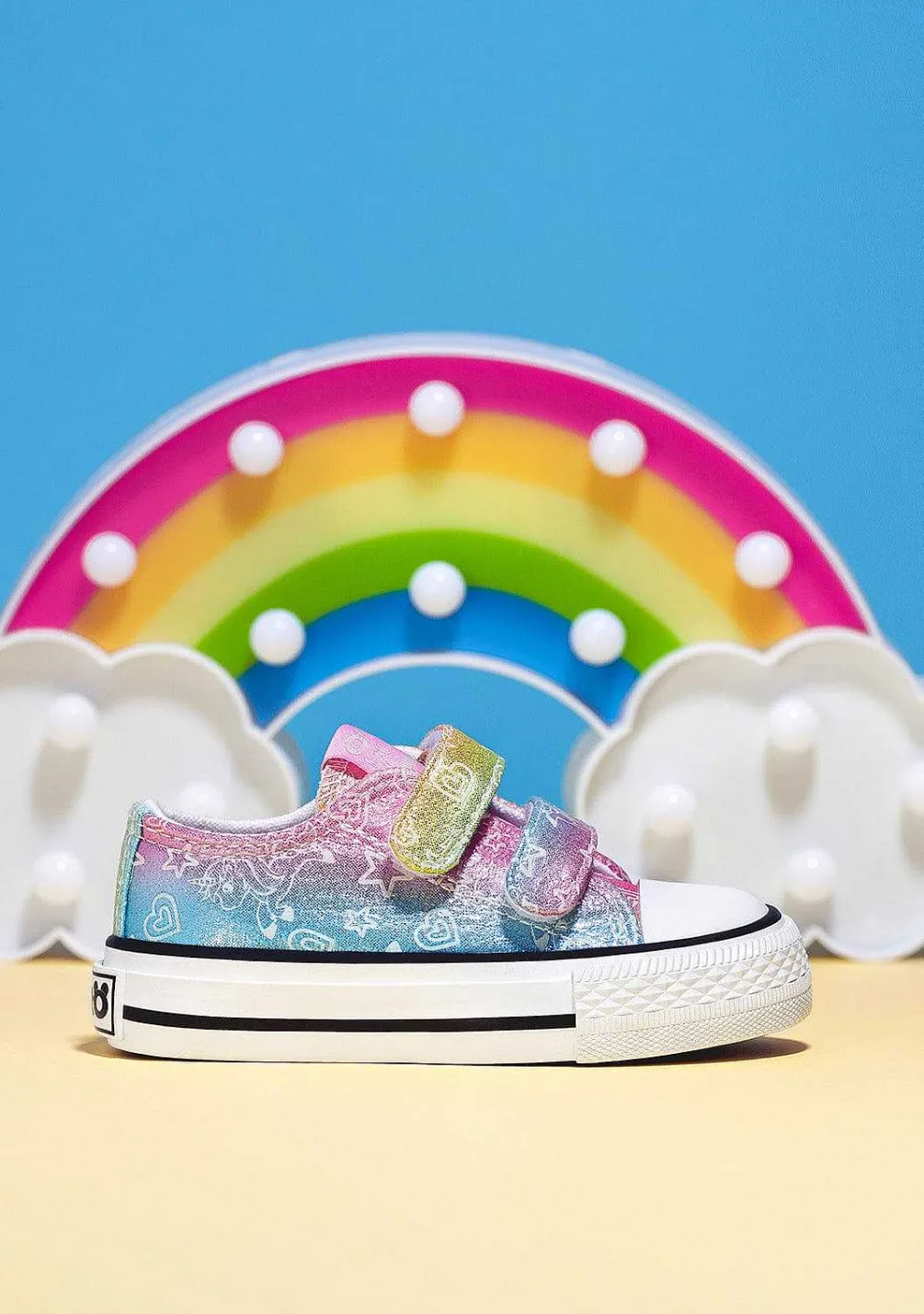 Sapatos De Menina-Conguitos Tênis Multicor Glow In The Dark Para Bebé