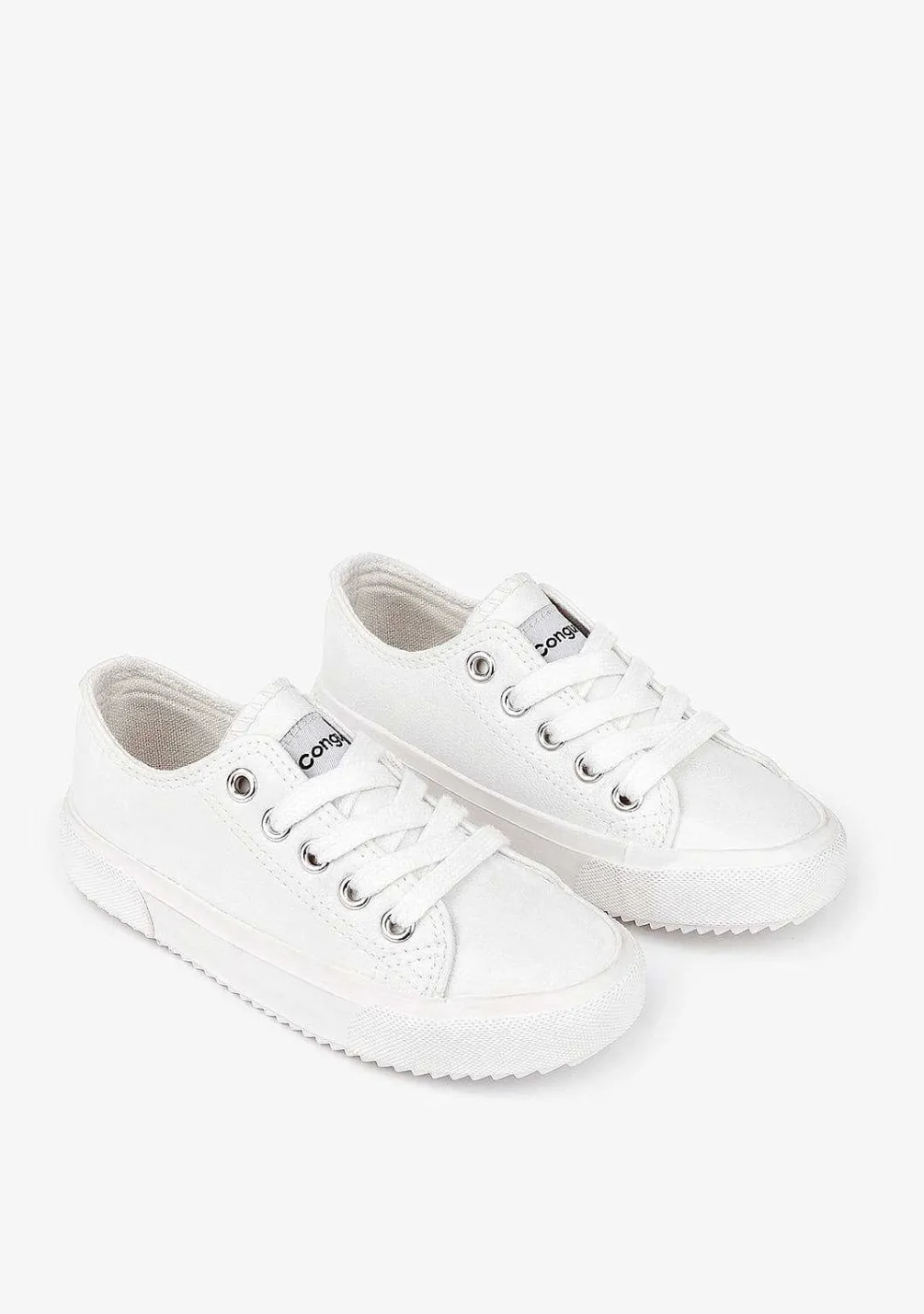 Tênis Casuais-Conguitos Tênis Napa Branco Unissex