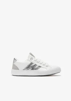 Sapatos De Menina-Conguitos Tênis Prateado P&B