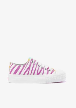 Tênis Casuais-Conguitos Tênis Solar Zebra Multicor De Menina P&B
