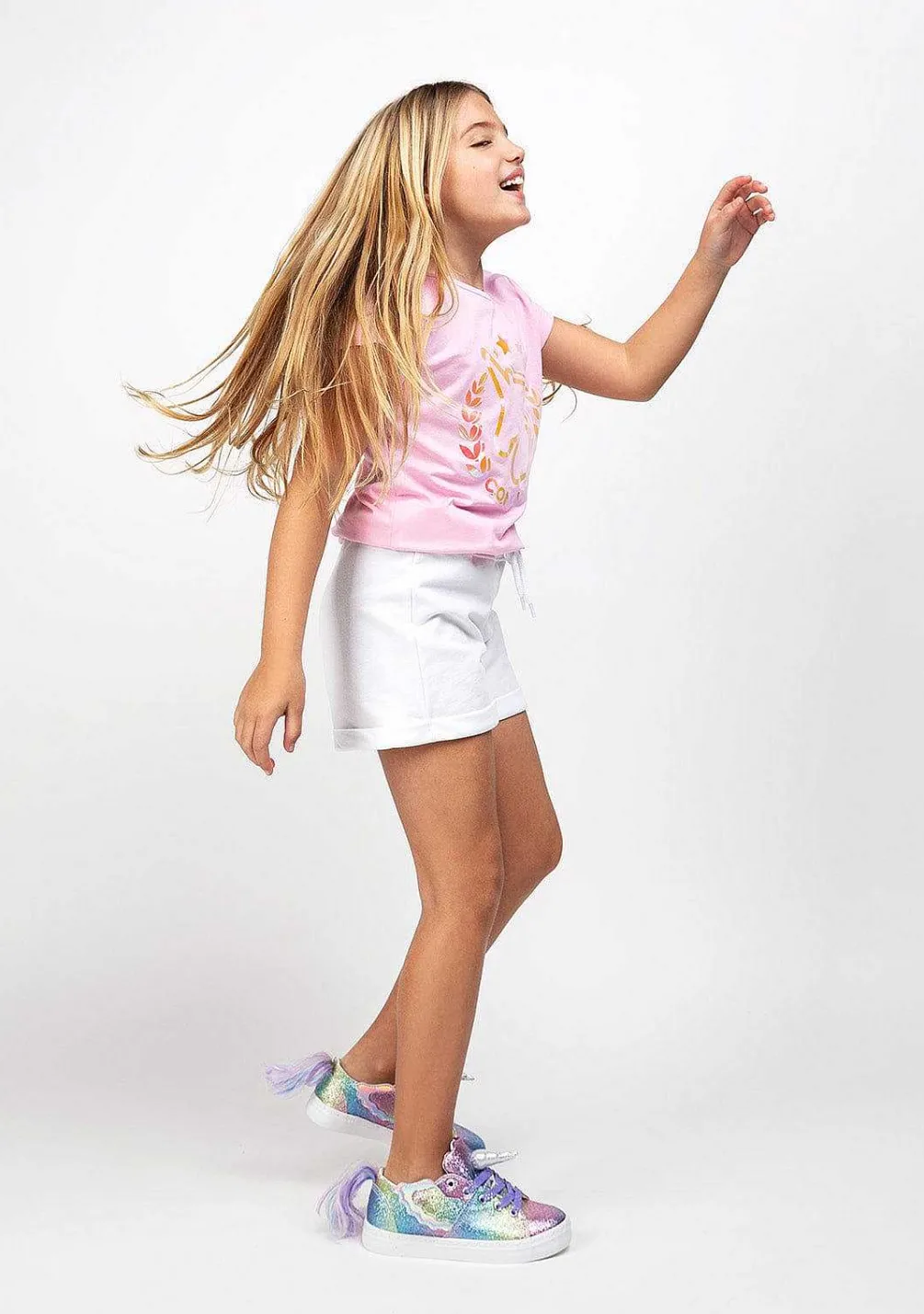 Tênis Casuais-Conguitos Tênis Unicornio Multicolor Glitter Feminino