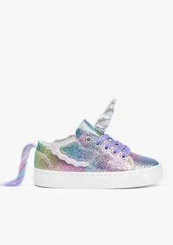 Tênis Casuais-Conguitos Tênis Unicornio Multicolor Glitter Feminino