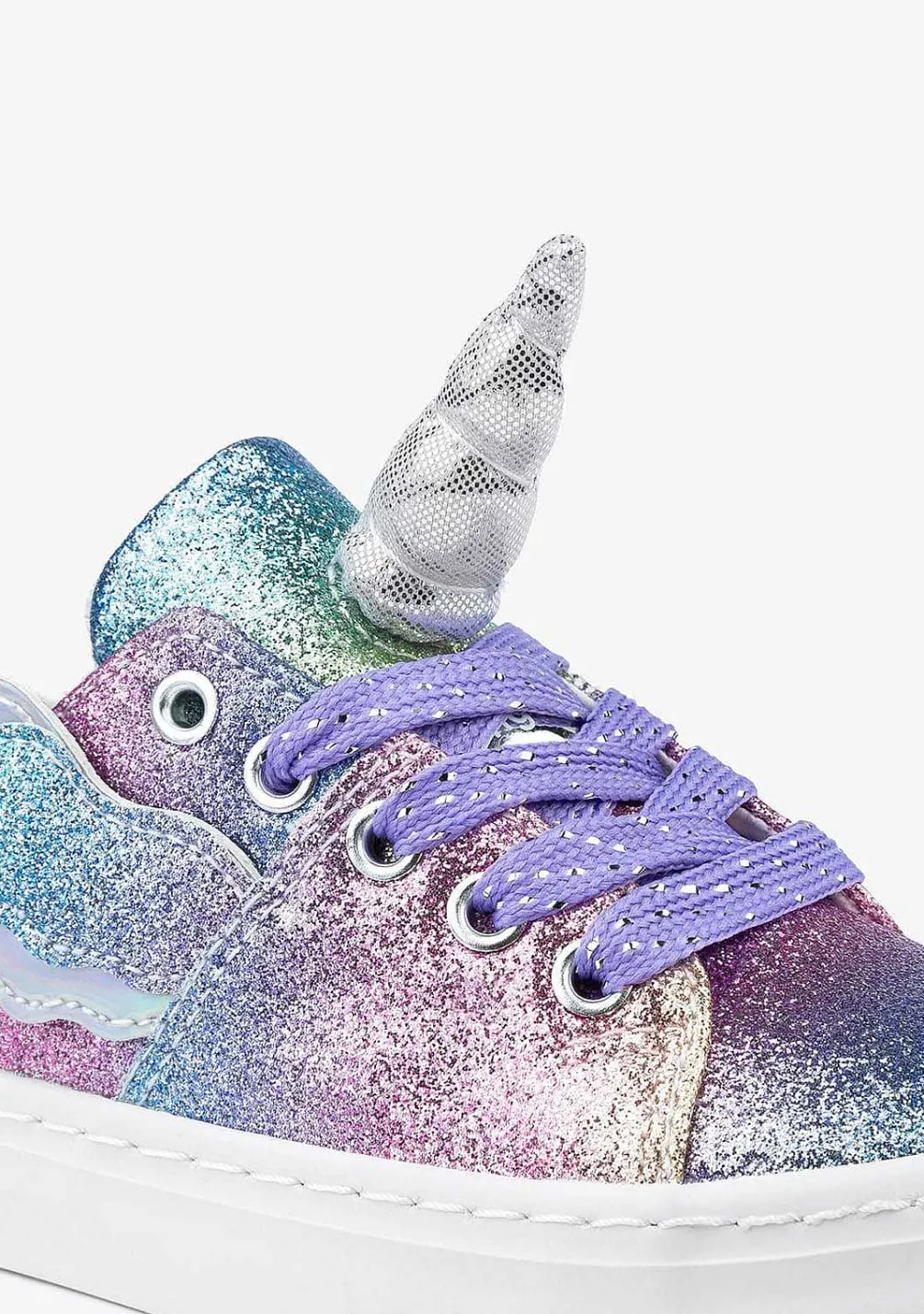 Tênis Casuais-Conguitos Tênis Unicornio Multicolor Glitter Feminino