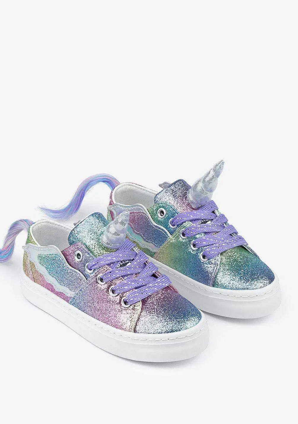 Tênis Casuais-Conguitos Tênis Unicornio Multicolor Glitter Feminino