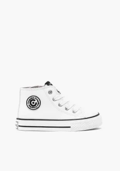 Tênis Casuais-Conguitos Tênis Unissex Com Logo Branco Hi-Top Napa