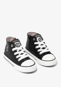Tênis Casuais-Conguitos Tênis Unissex Com Logotipo Preto Hi-Top Napa