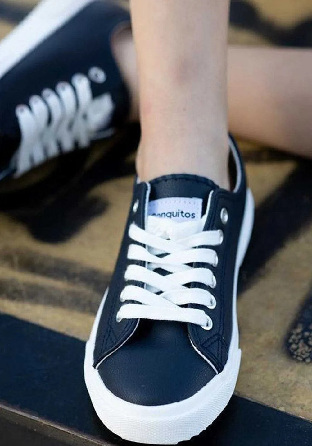 Tênis Casuais-Conguitos Tênis Unissex Navy Napa