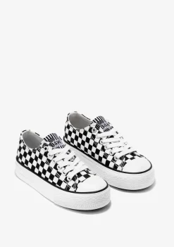 Tênis Casuais-Conguitos Tênis Unissex Preto Branco Lona P&B