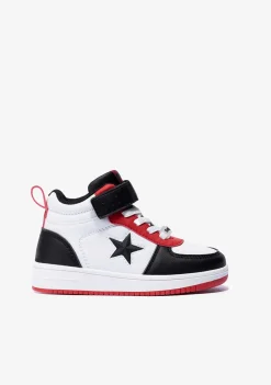 Tênis Com Luzes-Conguitos Tênis Unissex Preto Com Luzes Star Hi-Top